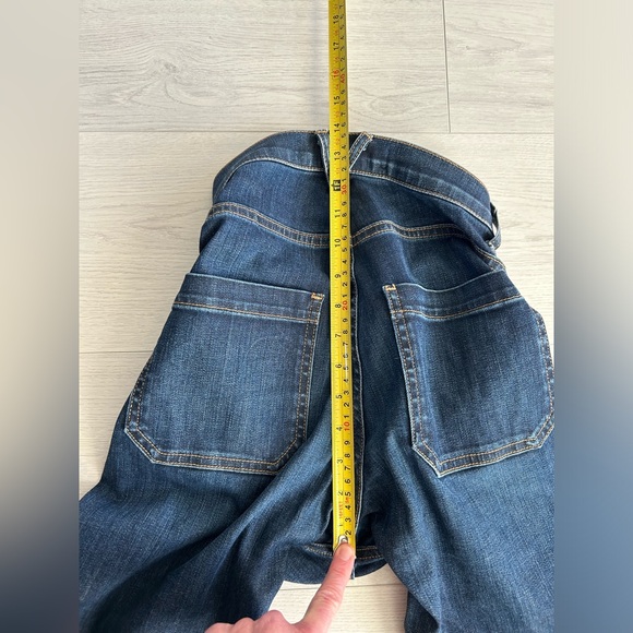 Veronica Beard Beverly Skinny Flare High Rise Dark Vintage Denim Jeans Womens 25 - Picture 10 of 11